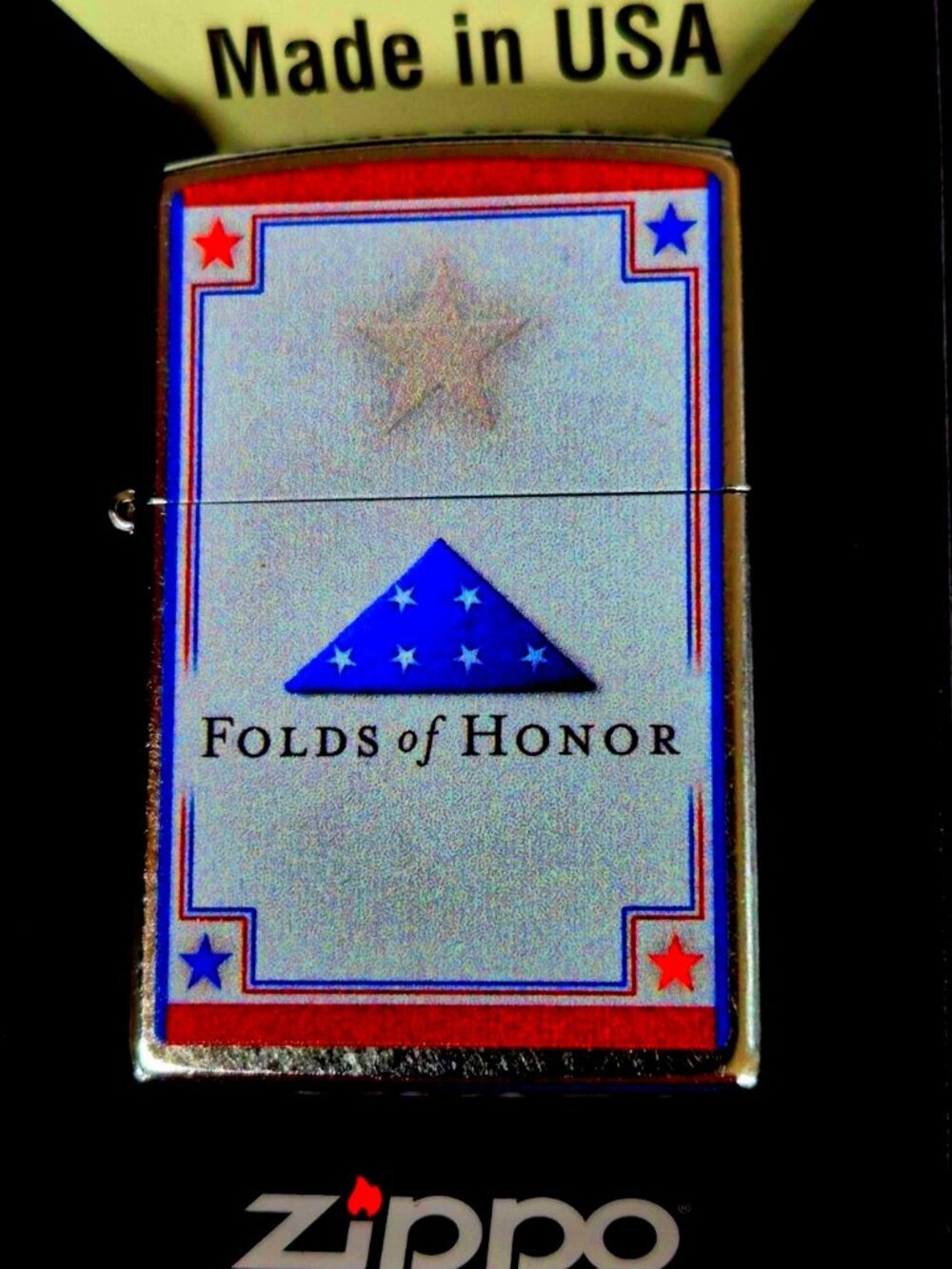 Tribute Folds Of Honor Flag Zippo Lighter